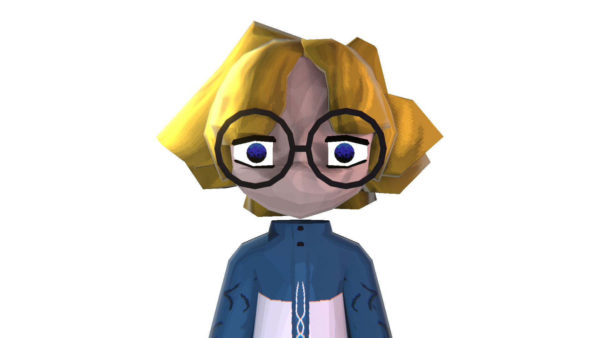 well, a 3d character I made that kinda looks like me IRL